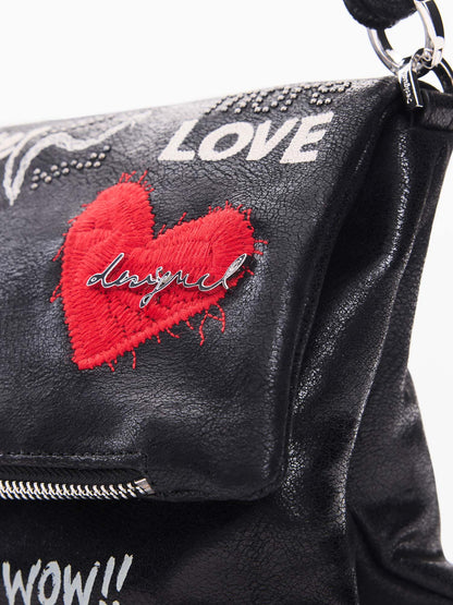 Desigual Wow, borsa da donna nera