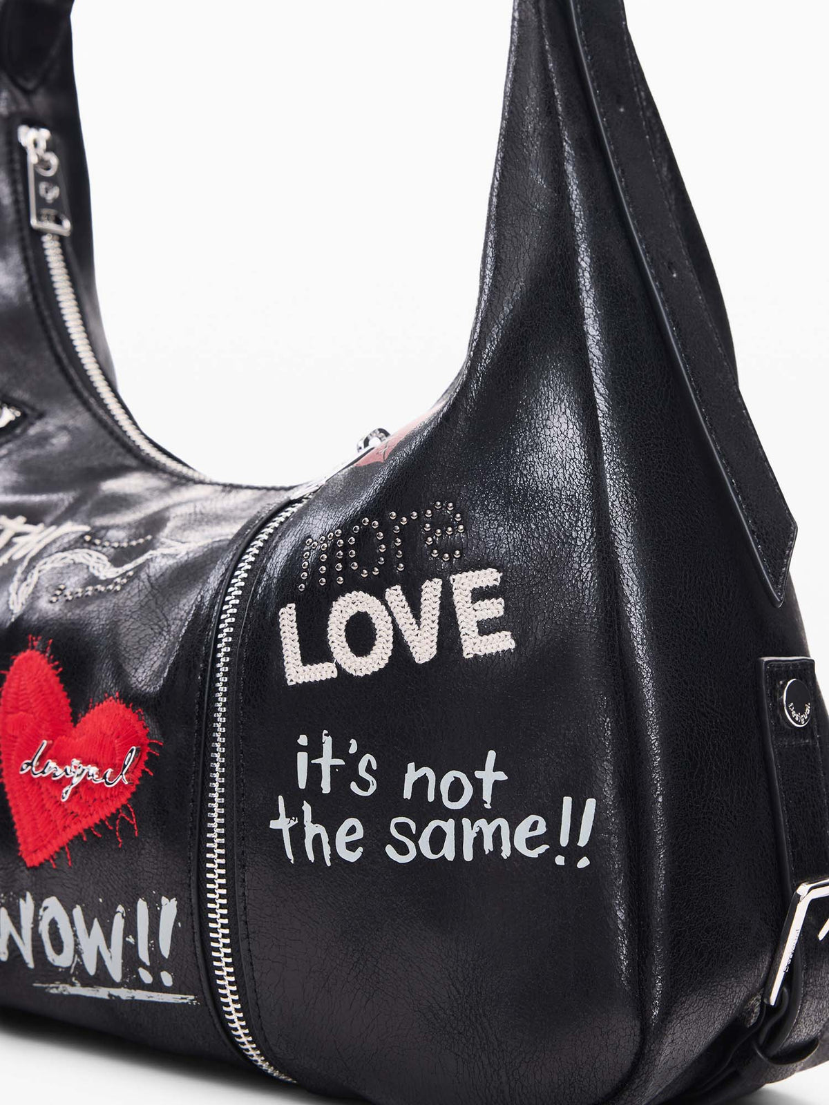Desigual Wow Heaven Maxi, borsa  da donna nero