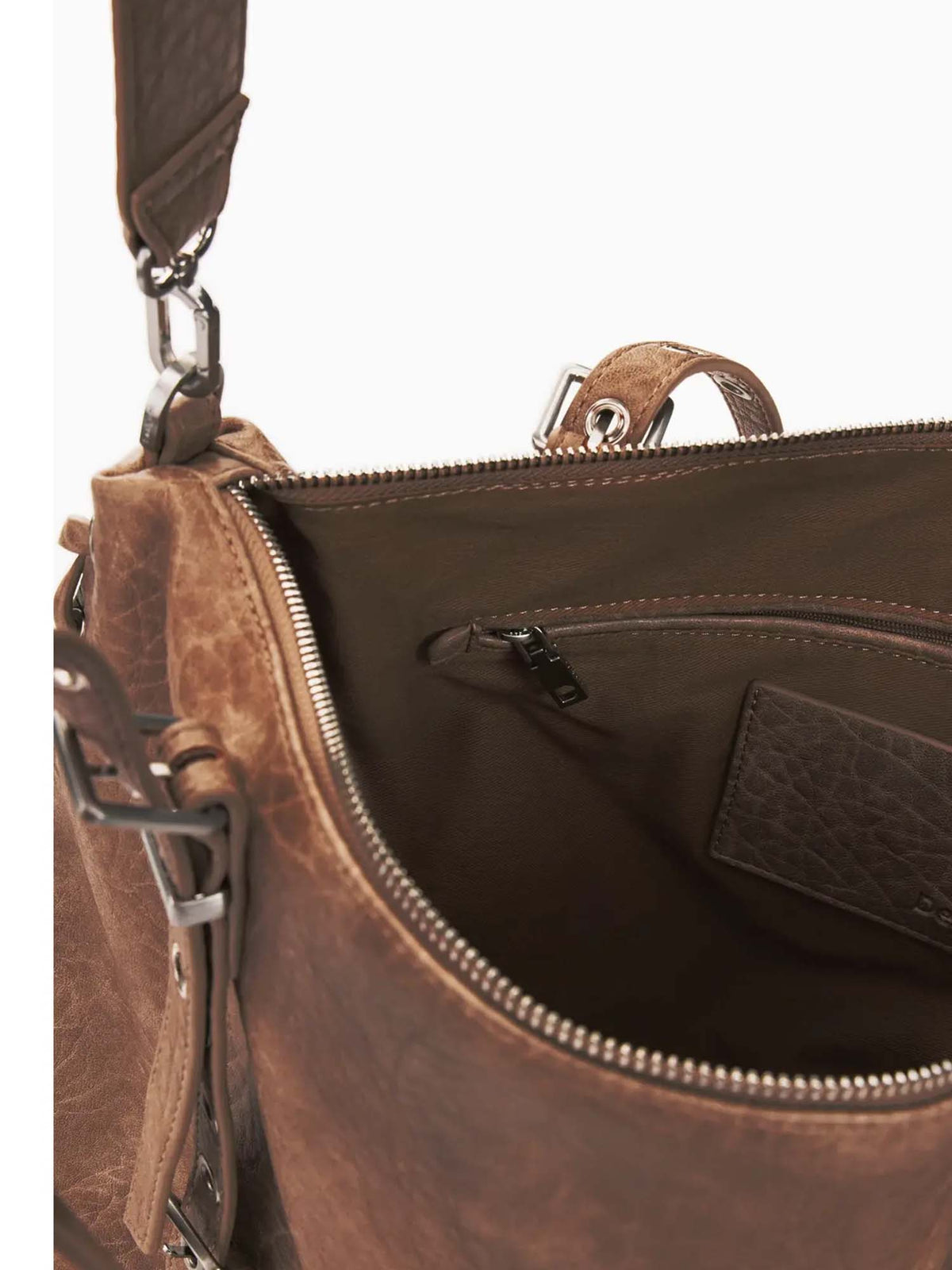 Desigual Half Logo, borsa da donna marrone