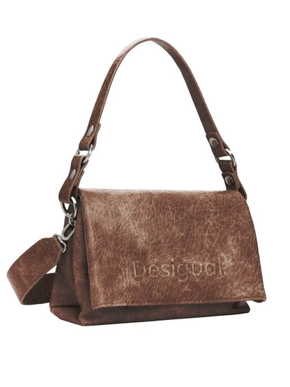 Desigual Half Logo, borsa da donna marrone