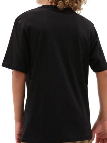Vans Classic, t-shirt unisex bambino nera a maniche corte