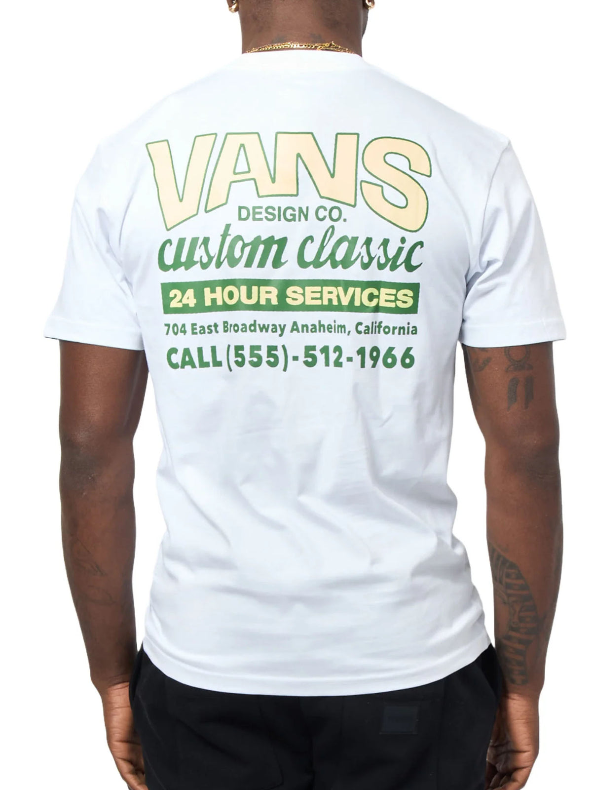 Vans t-shirt mm da uomo bianco