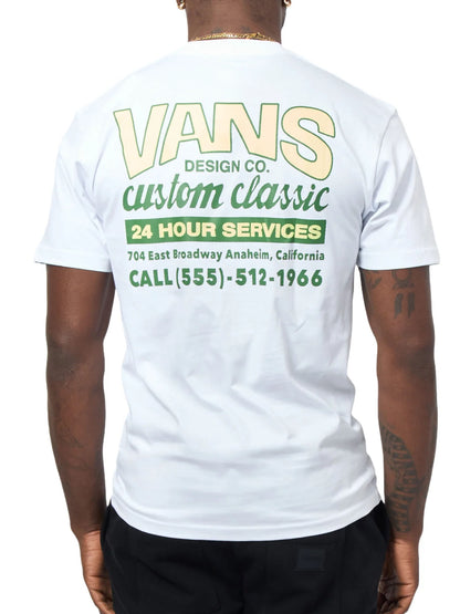 Vans t-shirt mm da uomo bianco