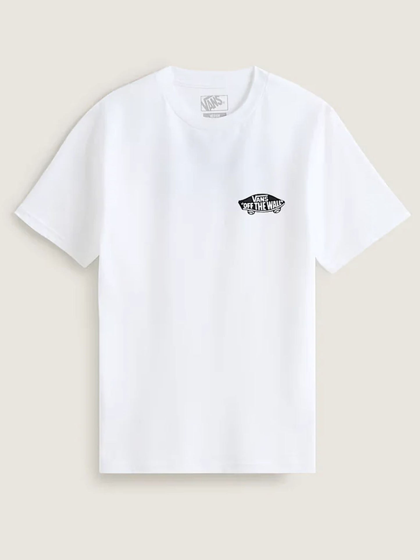 T-shirt maniche corte Vans da uomo bianca, stile streetwear