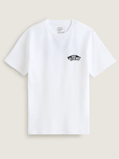 T-shirt maniche corte Vans da uomo bianca, stile streetwear