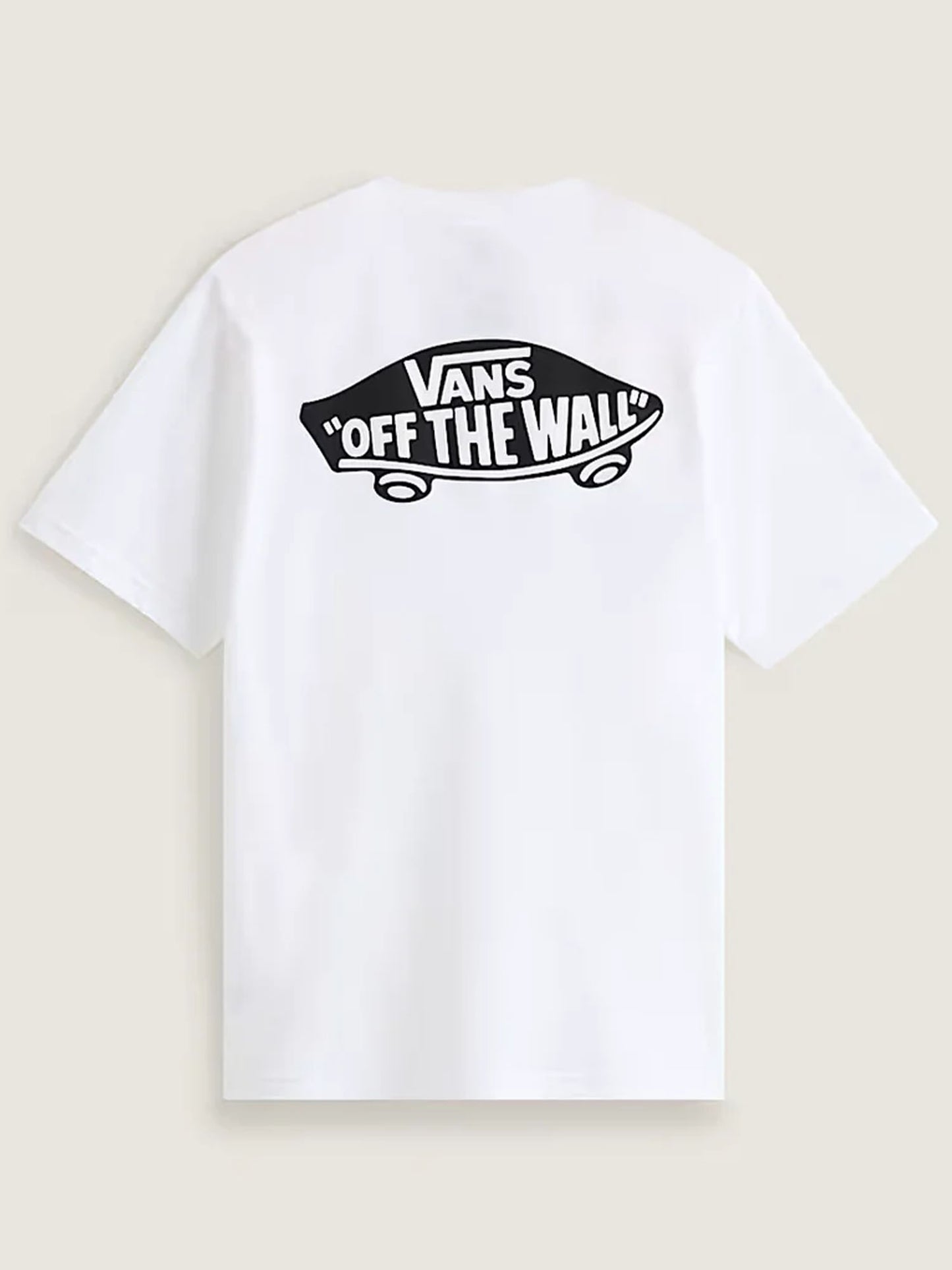 T-shirt maniche corte Vans da uomo bianca, stile streetwear