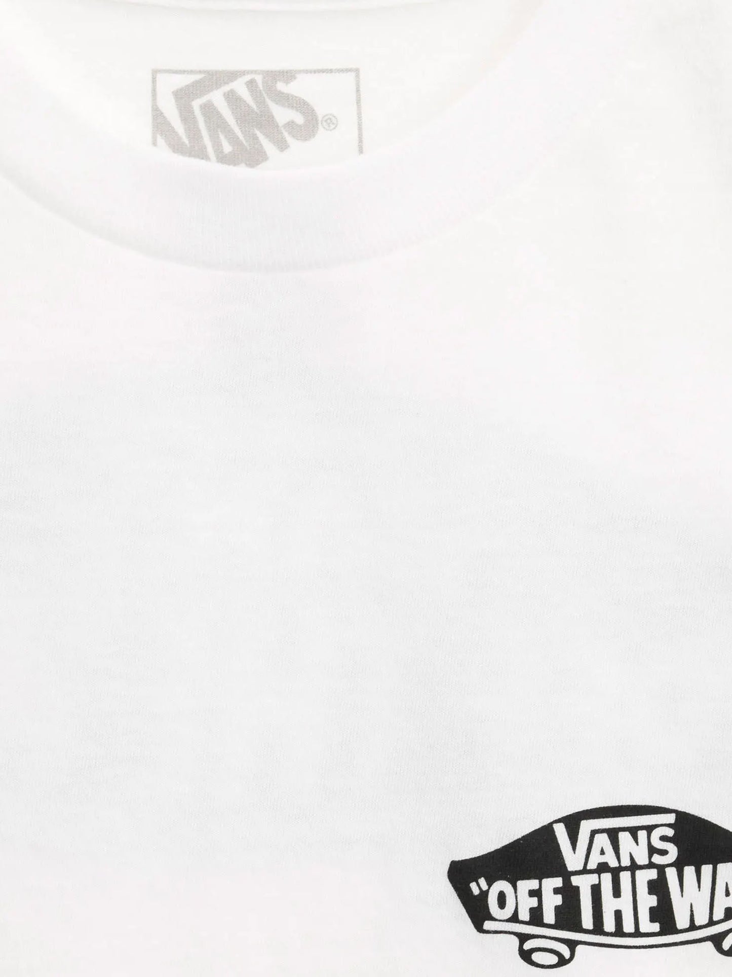 T-shirt bianca Vans a maniche corte per bambini unisex