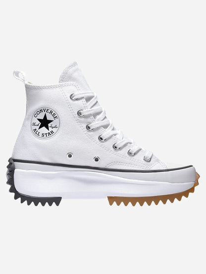 Converse Run Star Hi, sneakers donna bianche dallo stile iconico