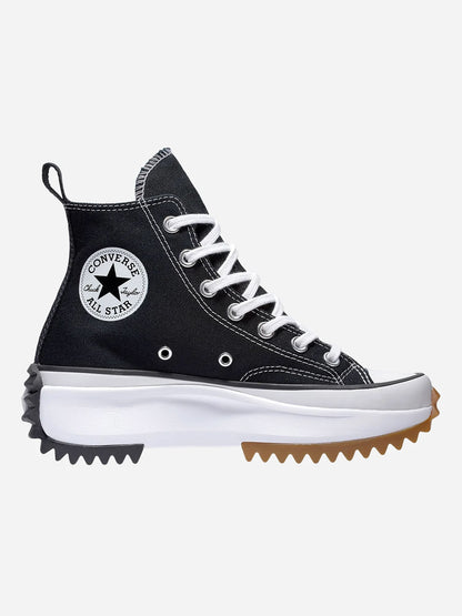 Converse run star hi sneakers da donna nero