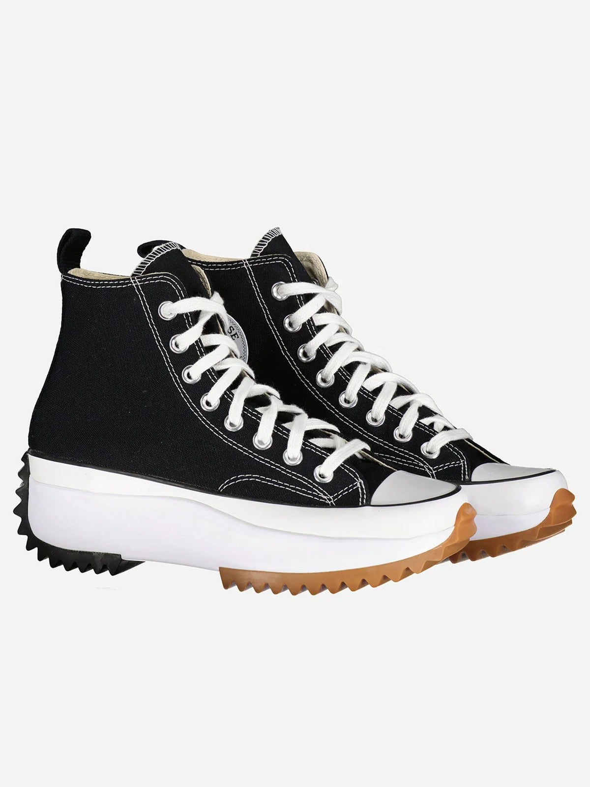 Converse run star hi sneakers da donna nero