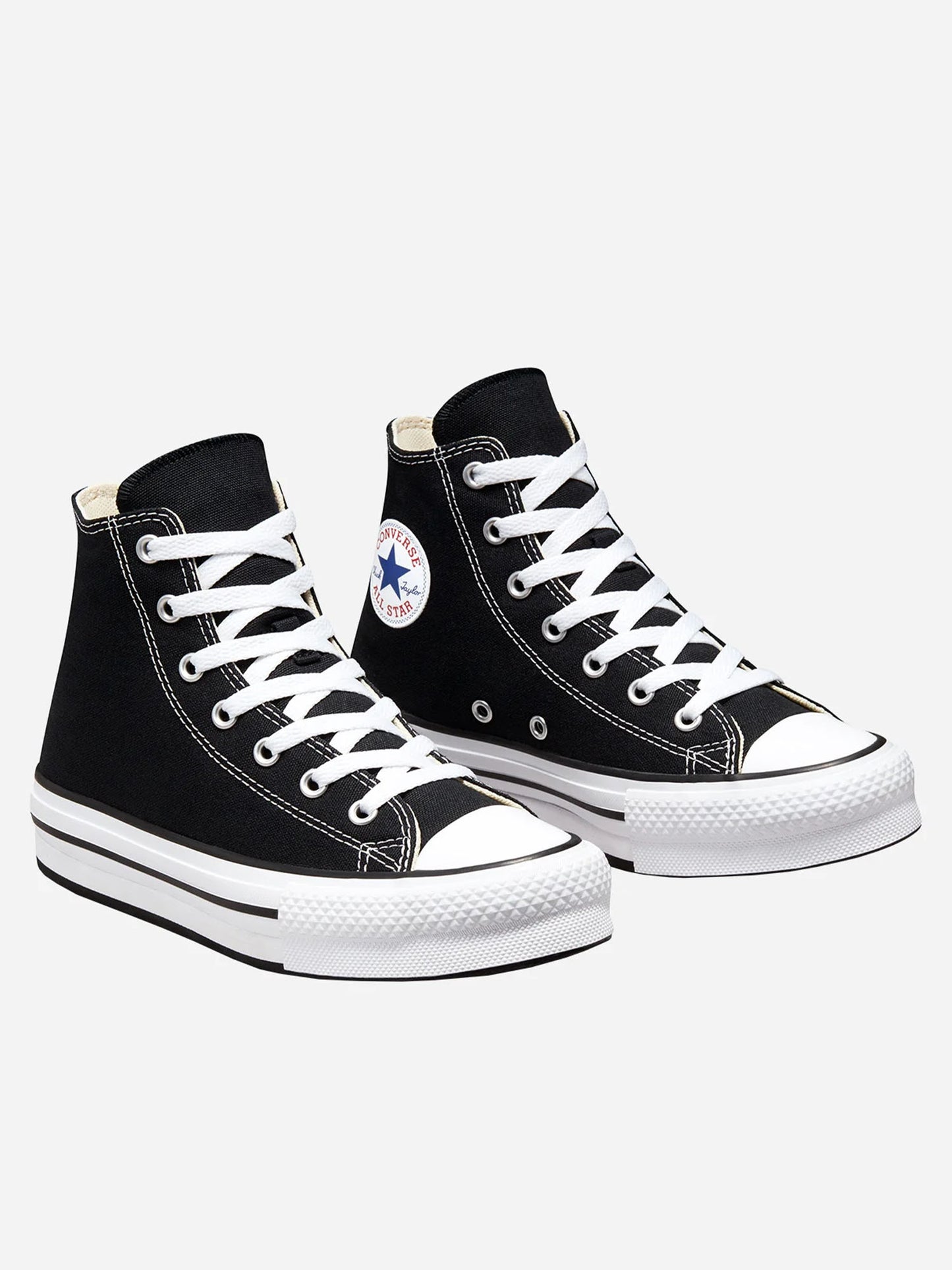 Sneakers Converse Chuck Taylor platform da donna nere