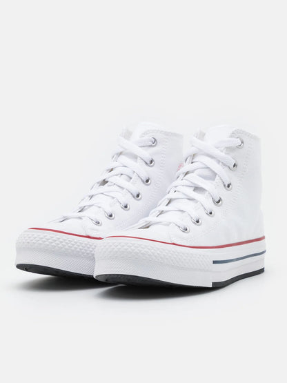 Sneakers platform Converse bianche da donna casual