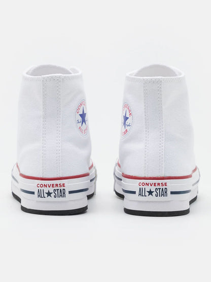 Sneakers platform Converse bianche da donna casual