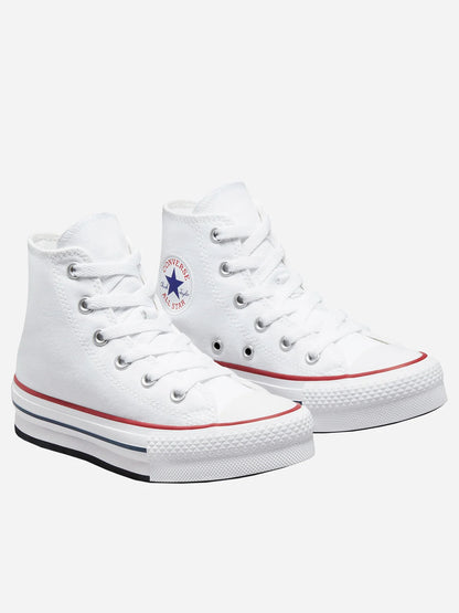 SNEAKERS PLATFORM CONVERSE DA BAMBINA BIANCO