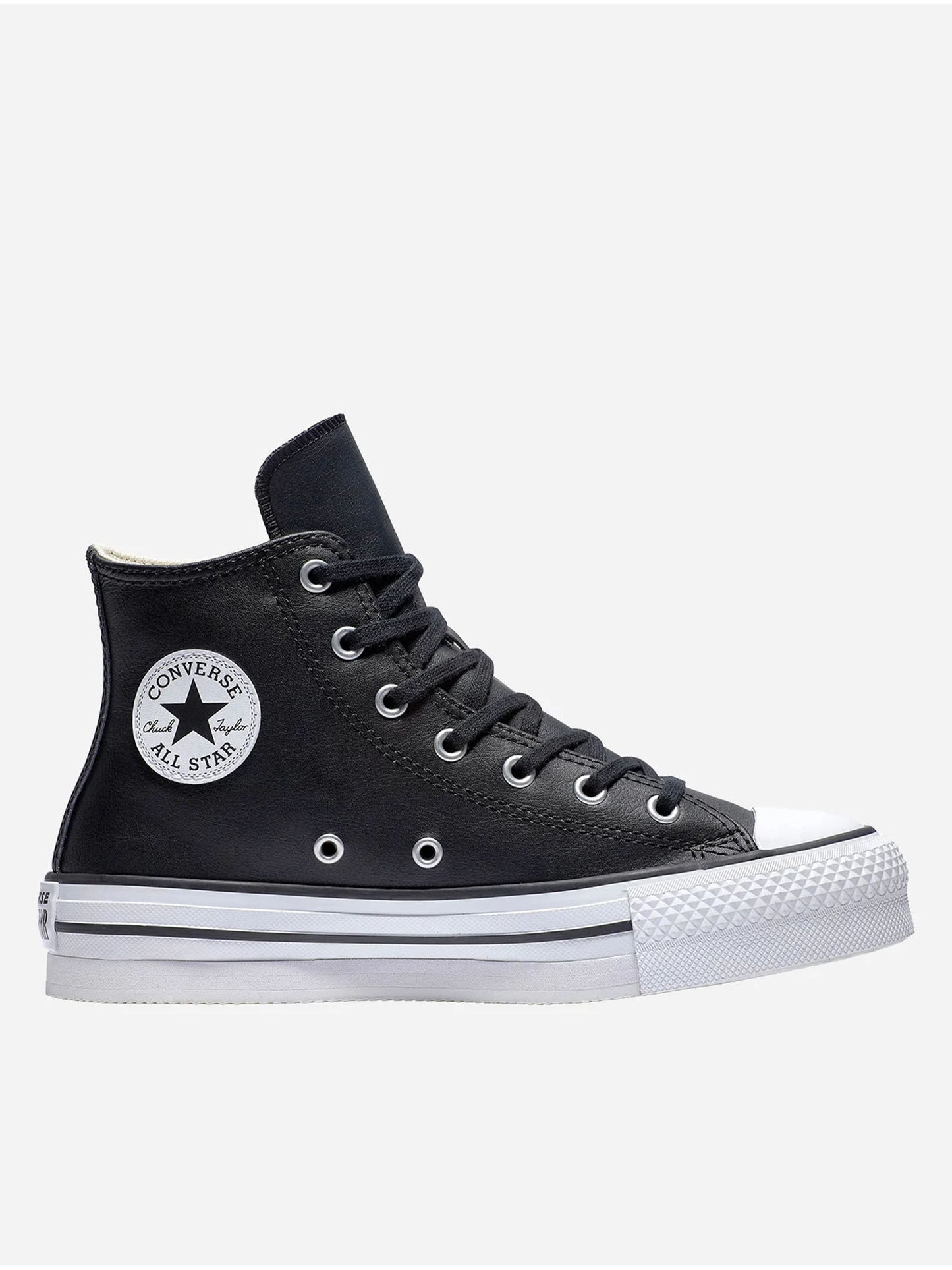 SNEAKERS LIFT HIGH TOP CONVERSE CHUCK TAYLOR  RAGAZZI NERO