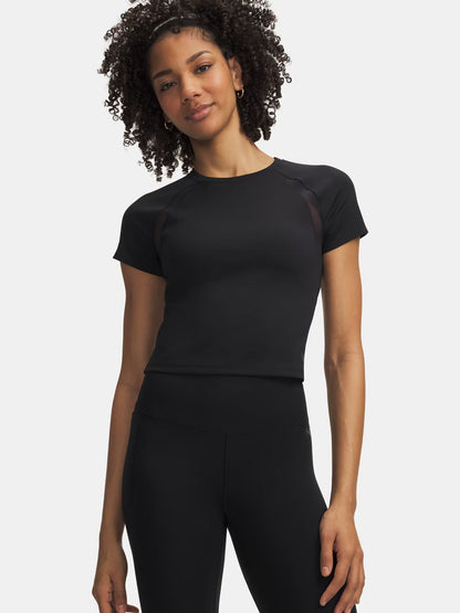 Under Armour Motion Mesh, t-shirt donna leggera e traspirante nera