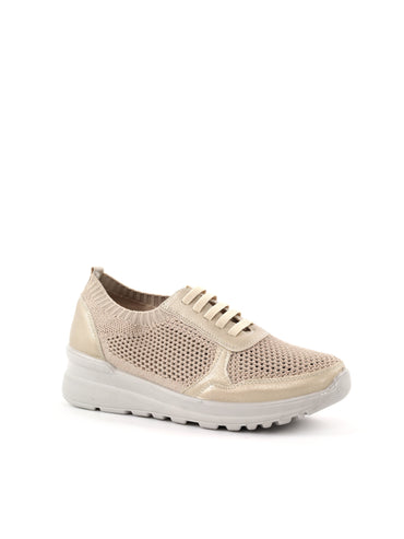 Slip on Ramblas elastico donna in argento metallico