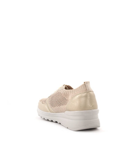 Tiglio Slip on Ramblas elastico donna in argento metallico