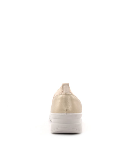 Tiglio Slip on Ramblas elastico donna in argento metallico