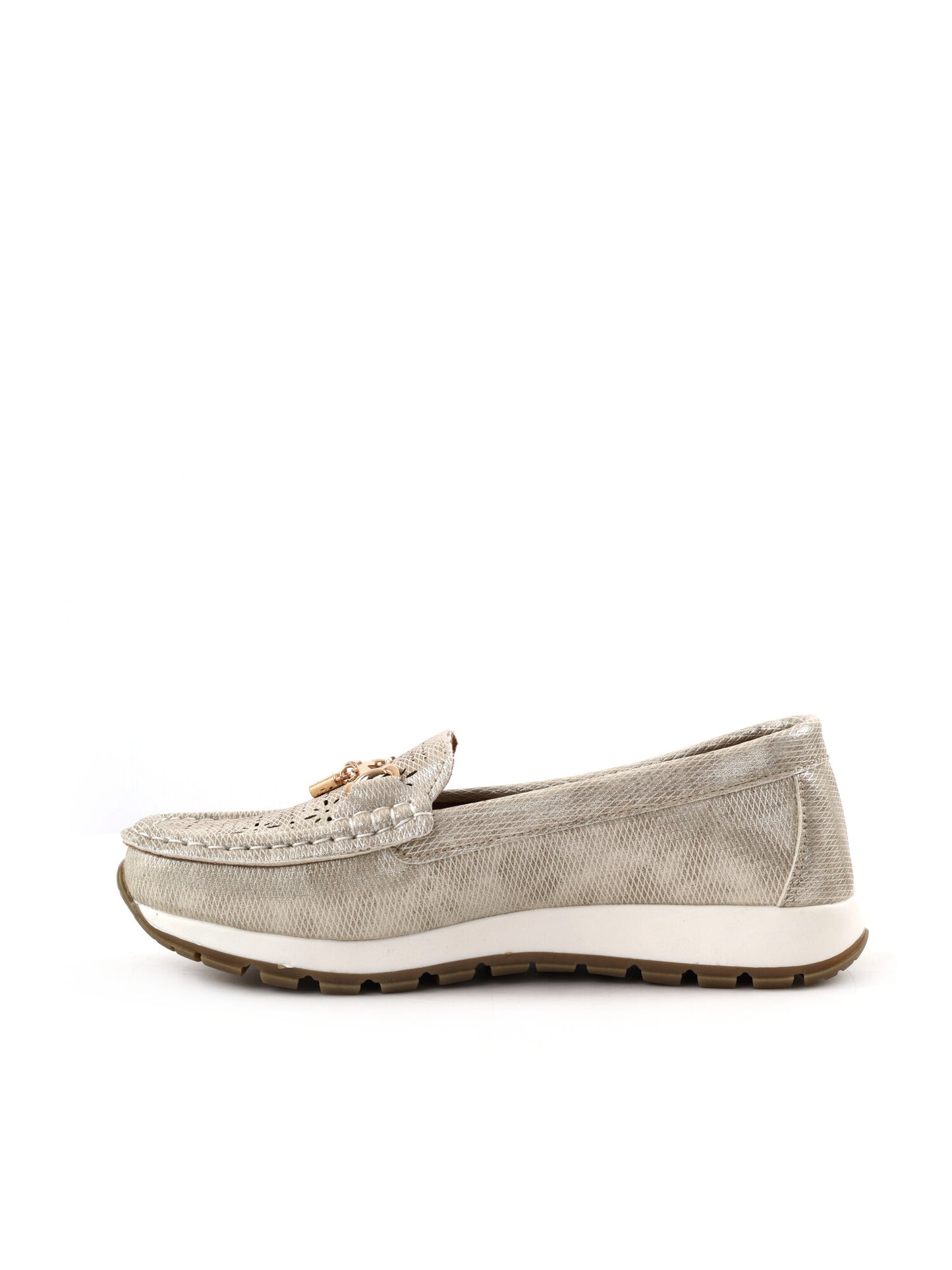 Mocassino Ramblas da donna in Argento brillante