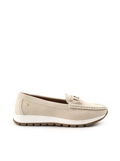 Mocassino Ramblas da donna beige, elegante e versatile