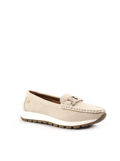 Mocassino Ramblas da donna beige, elegante e versatile