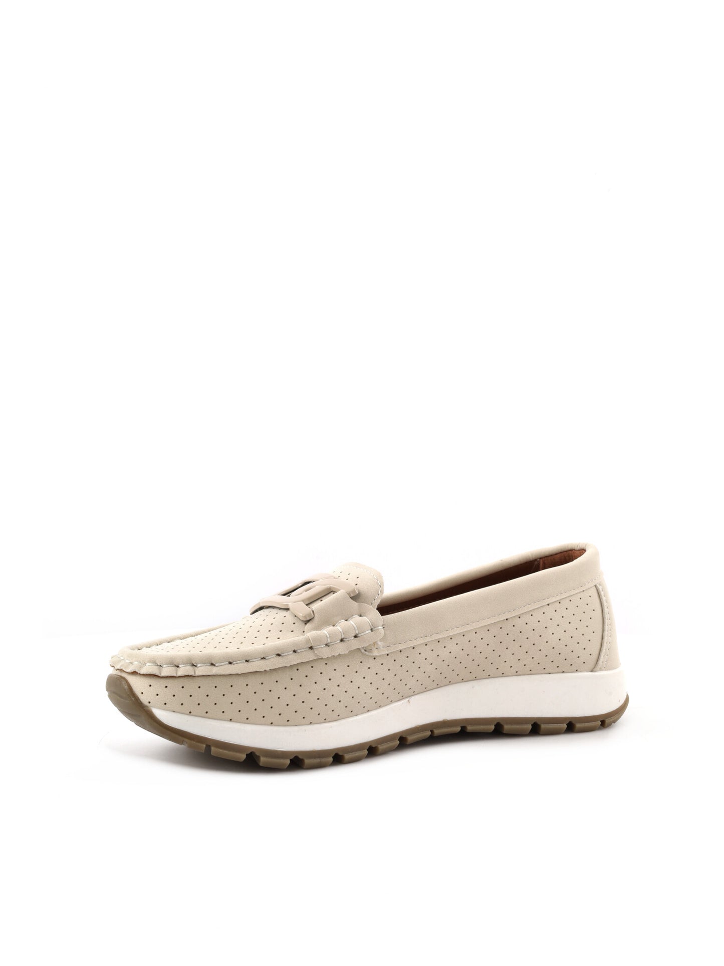 Mocassino Ramblas da donna beige, elegante e versatile