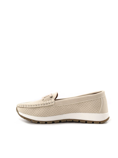 Mocassino Ramblas da donna beige, elegante e versatile