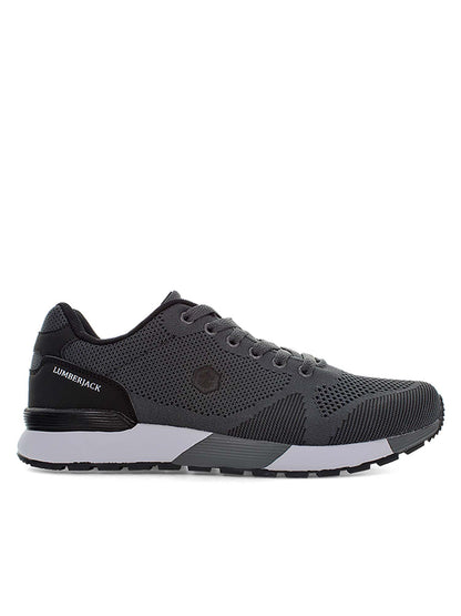 Sneakers Lumberjack Vendor uomo in tessuto grigio comode e leggere