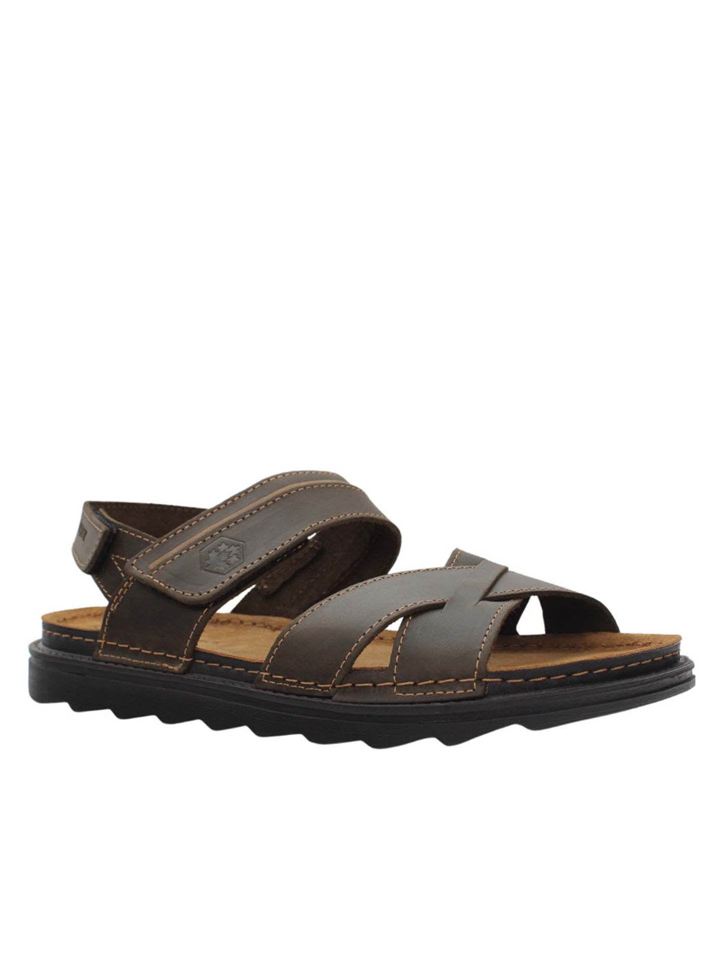 Sandali Asher Lumberjack da uomo in pelle marrone