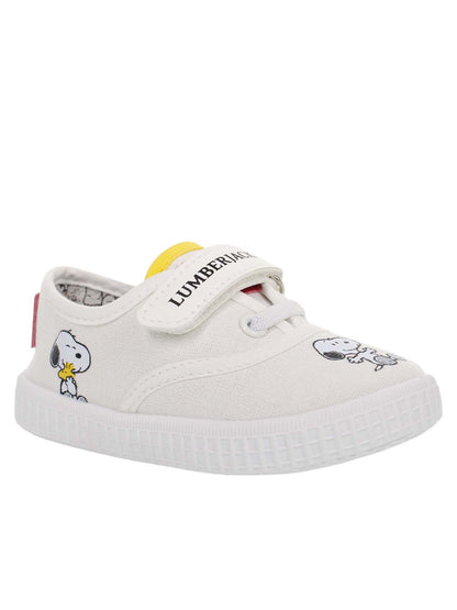 Lumberjack Bee, sneaker slip on bianca unisex bambino