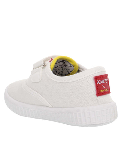 Lumberjack Bee, sneaker slip on bianca unisex bambino