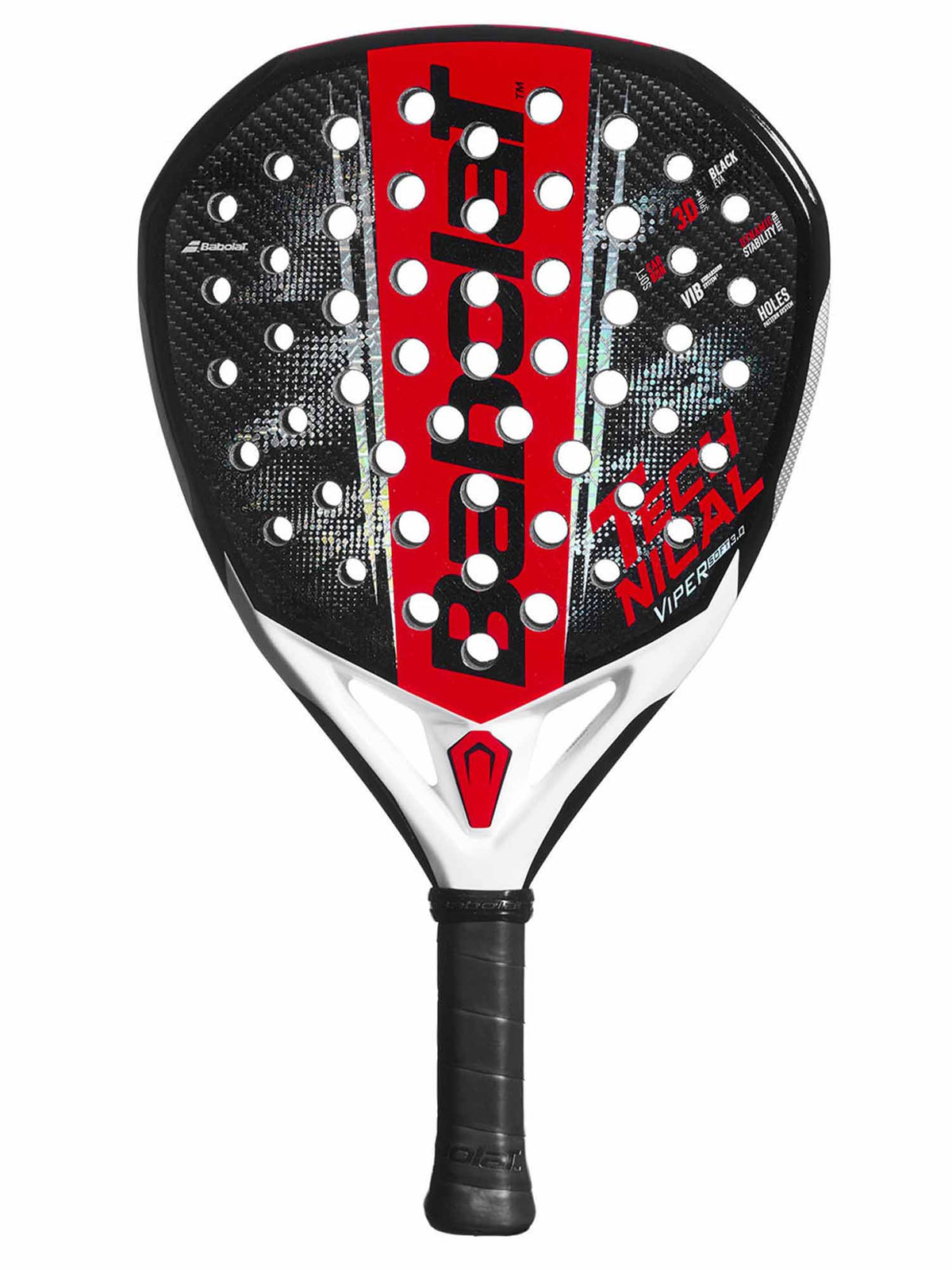 Babolat tech. viper racchette padel da unisex nero rosso