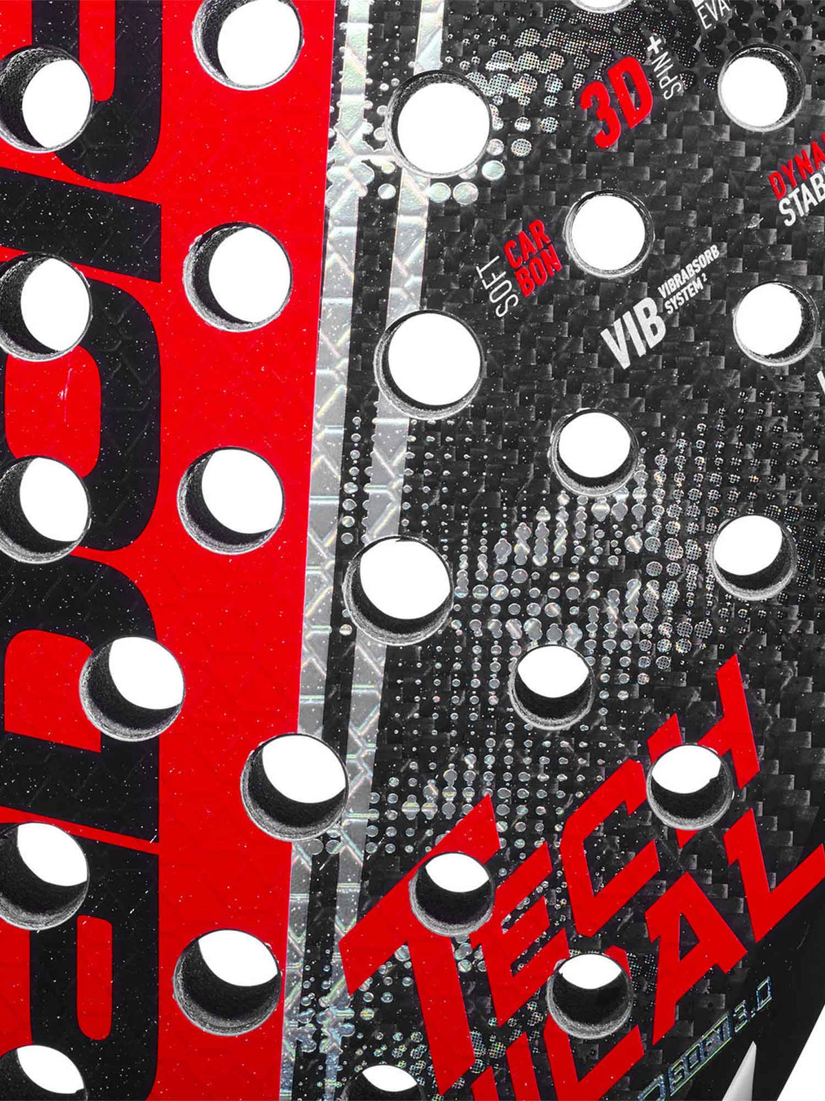 Babolat tech. viper racchette padel da unisex nero rosso