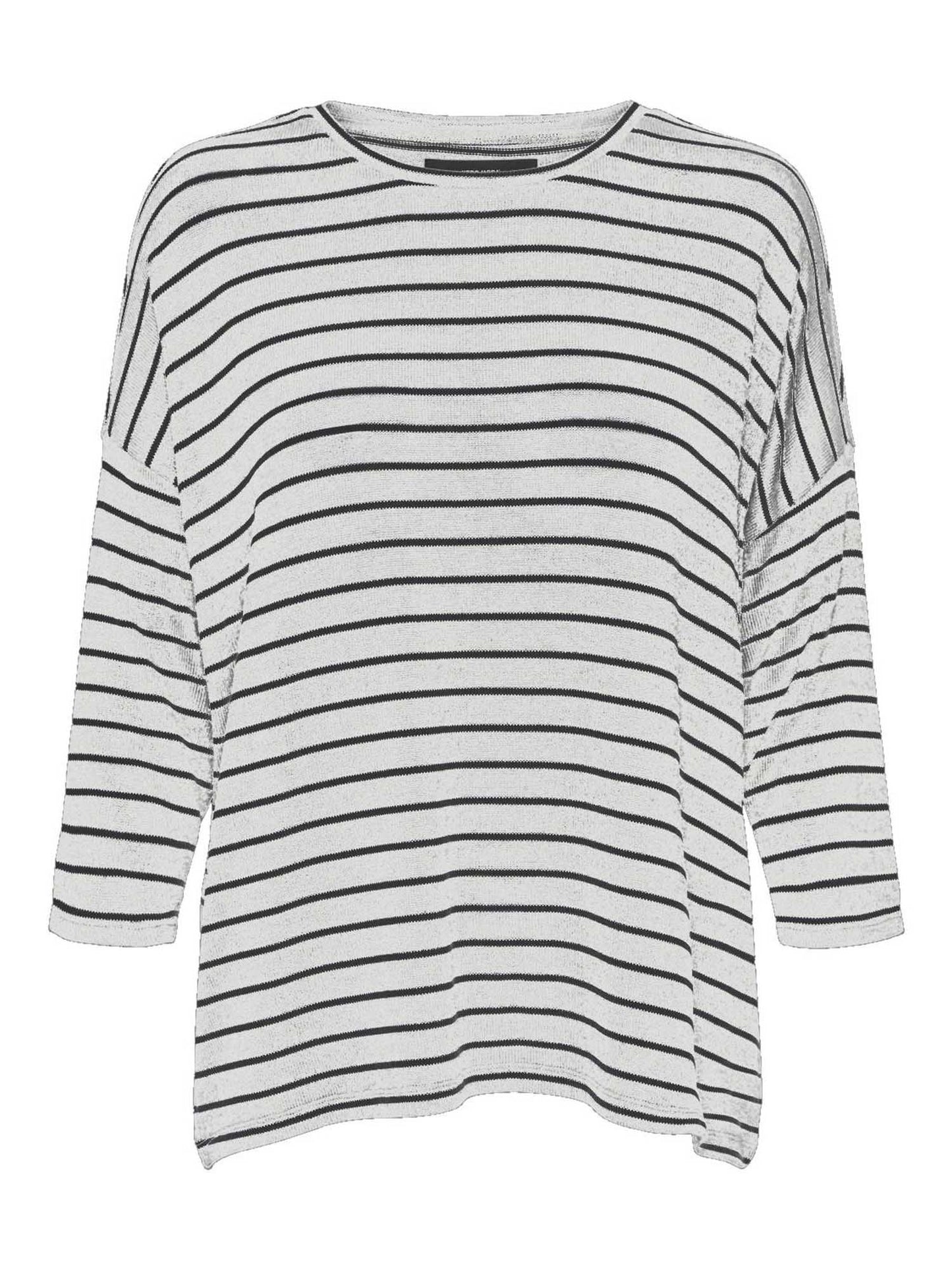 VERO MODA BRIANNA3/4 - BIANCO-NERO