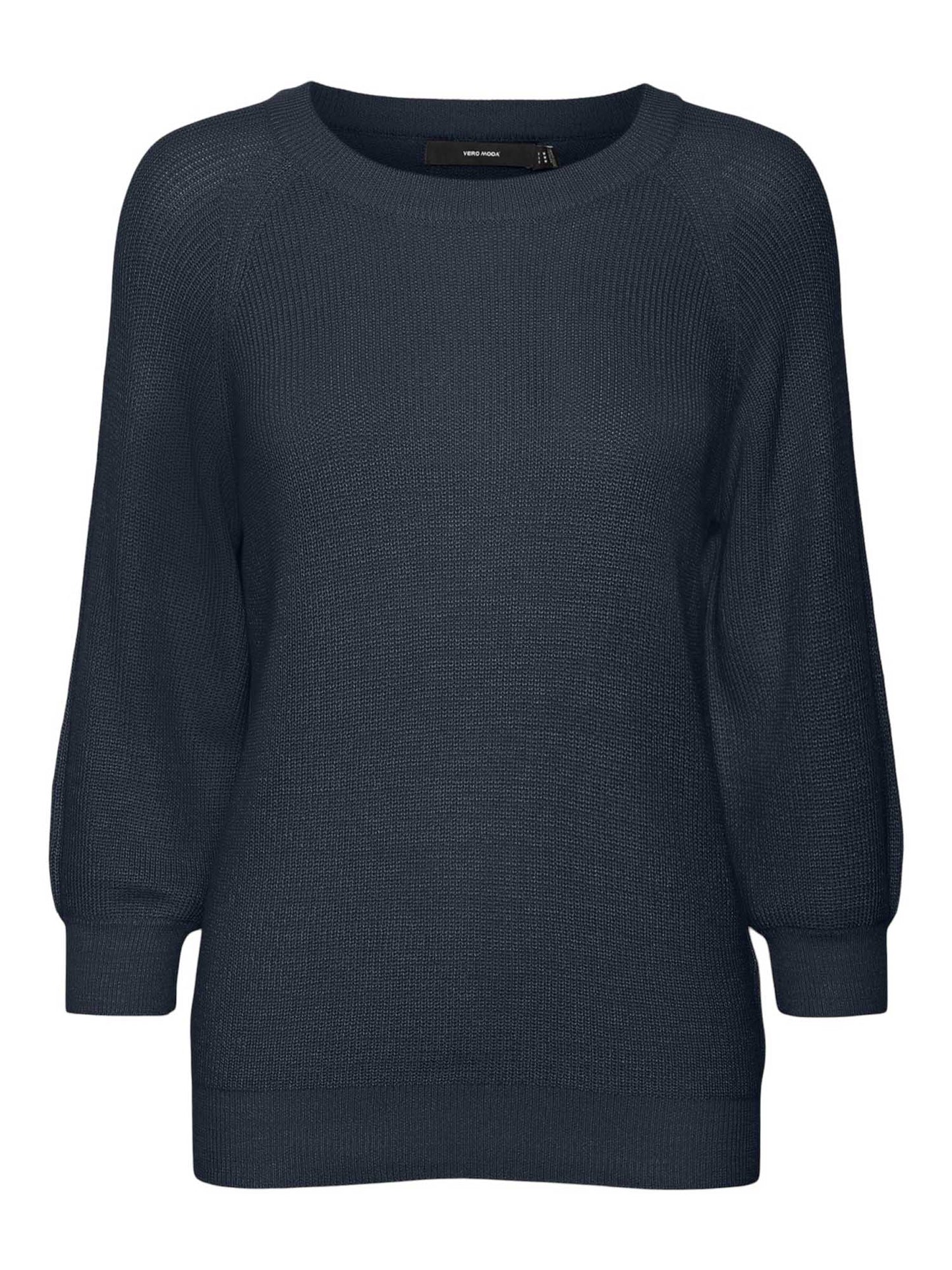 Pullover Newlex Sun blu navy a girocollo per donna
