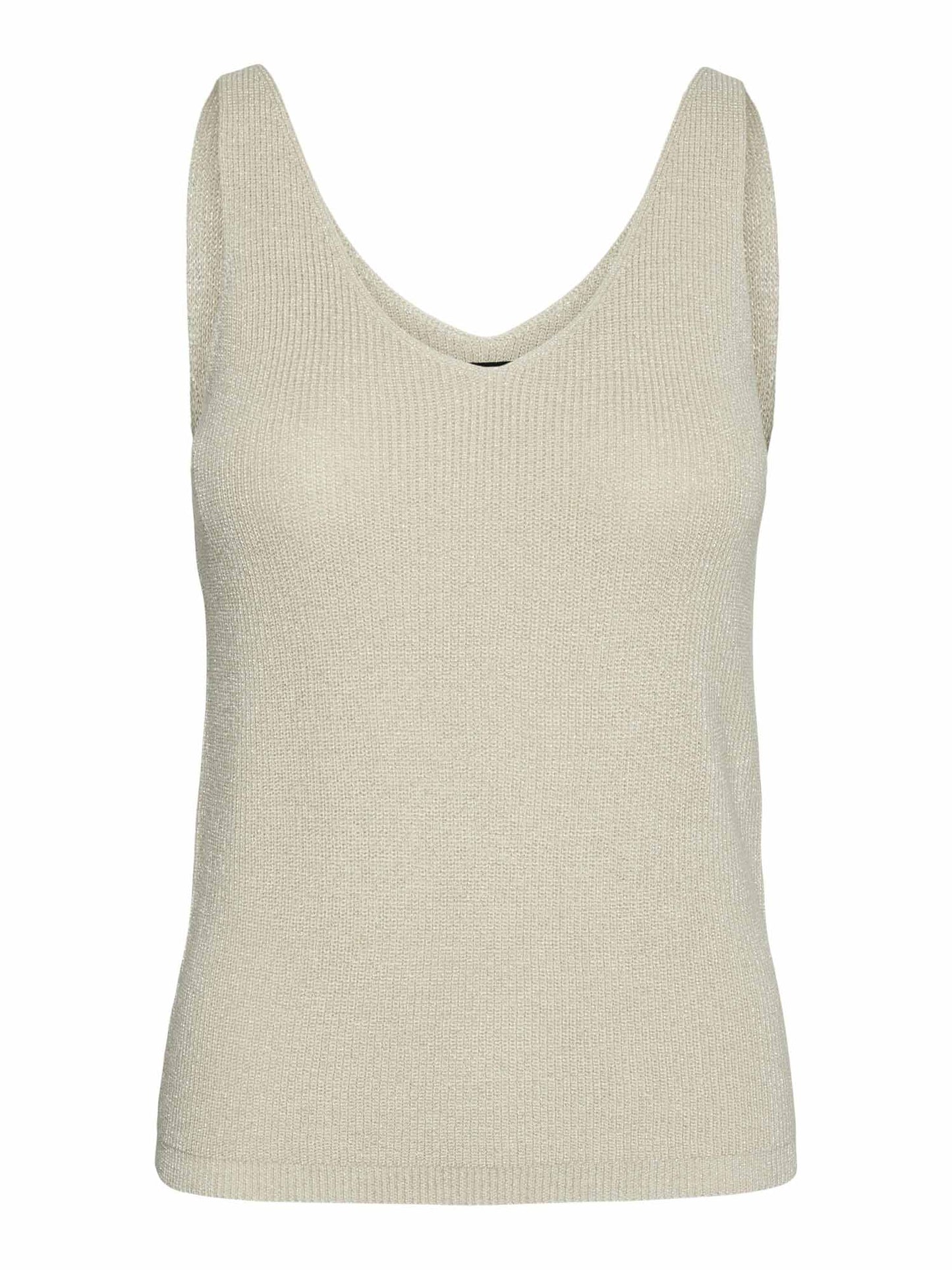 Top smanicato Vero Moda Newlexsun in viscosa crema da donna