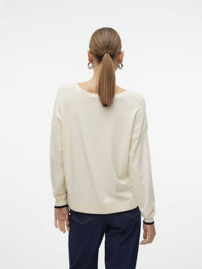 PULLOVER BREEZE VERO MODA DA DONNA PANNA