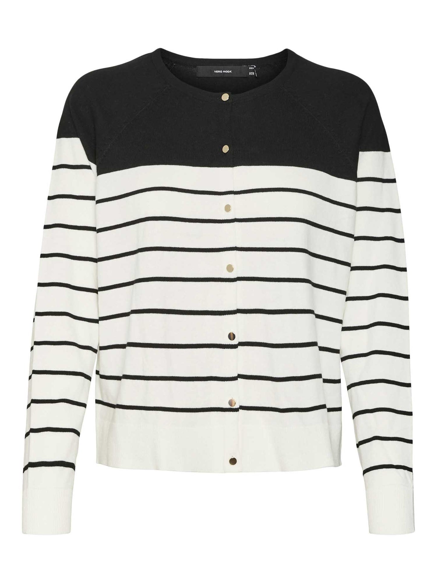 VERO MODA ALMA LS - BIANCO-NERO