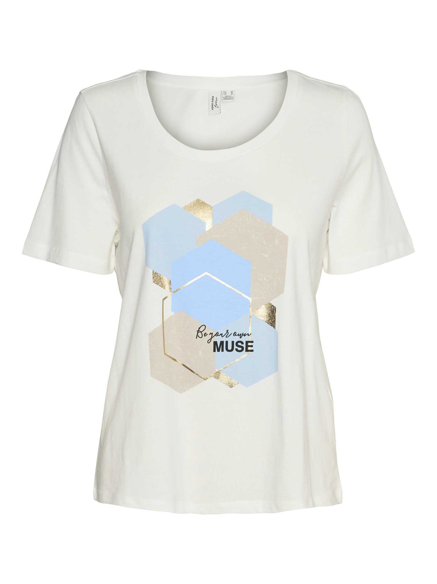 VERO MODA VISLANA SS - BIANCO CELESTE