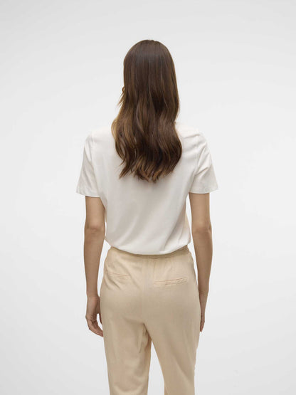 VERO MODA VISLANA SS - BIANCO CELESTE