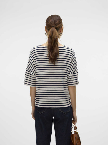 VERO MODA HOLLY - BIANCO-BLU