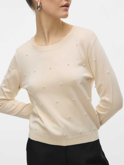 MAGLIA GLORY VERO MODA DA DONNA PANNA