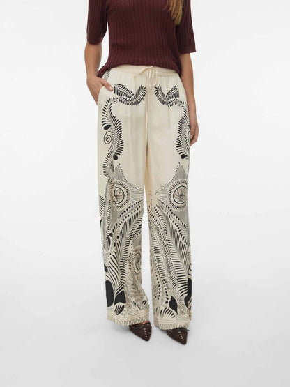 Pantaloni Lalita Vero Moda panna da donna per primavera estate