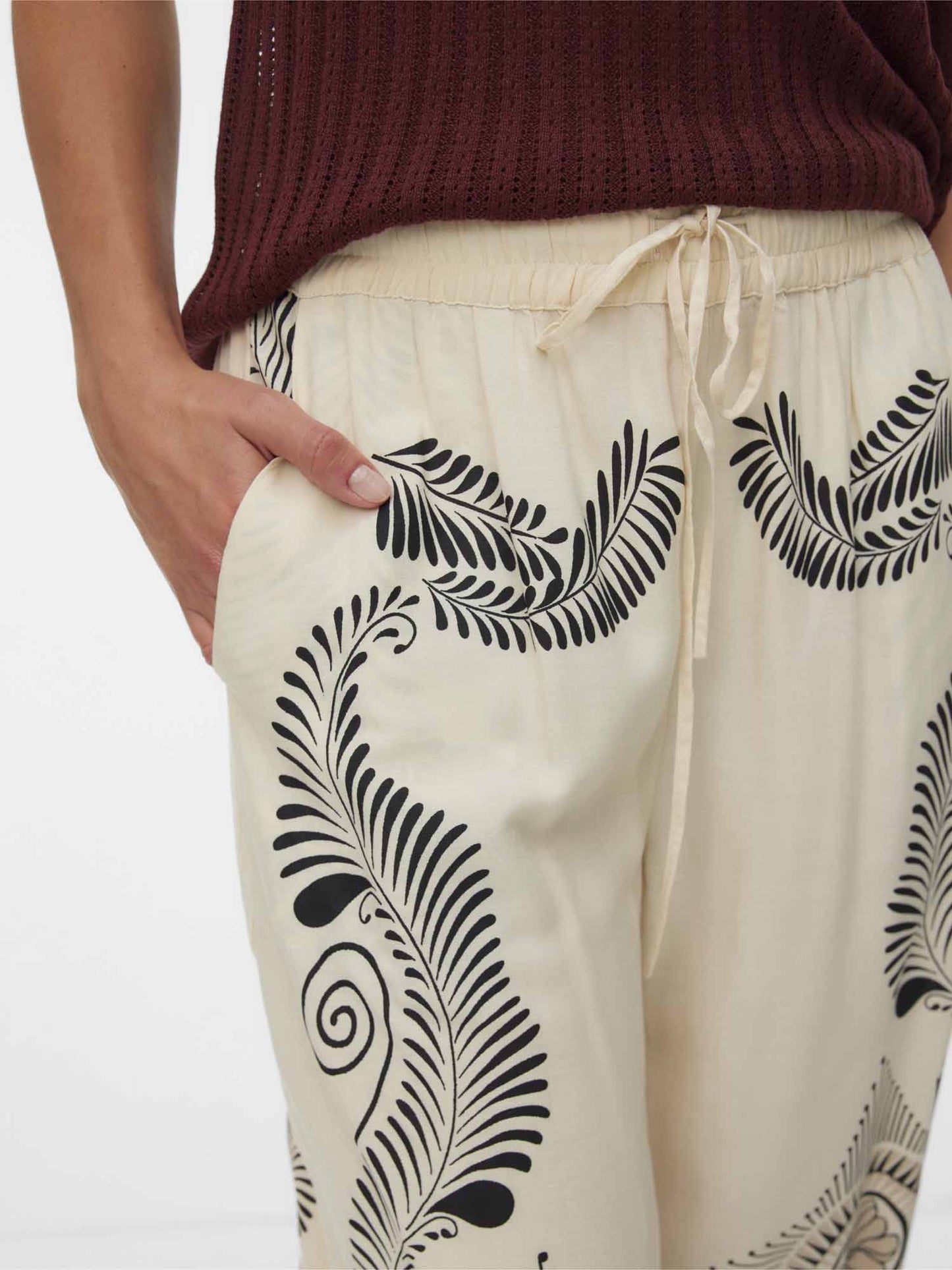 Pantaloni Lalita Vero Moda panna da donna per primavera estate
