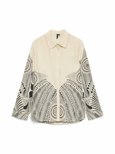 Vero Moda Lalita, camicia donna color crema per la primavera