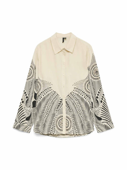 Vero moda lalita camicia da donna panna