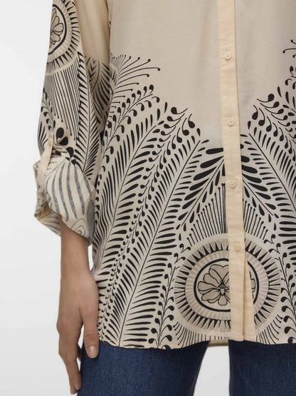 Vero moda lalita camicia da donna panna