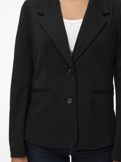 Vero Moda trench coat lungo con cintura per donna in nero