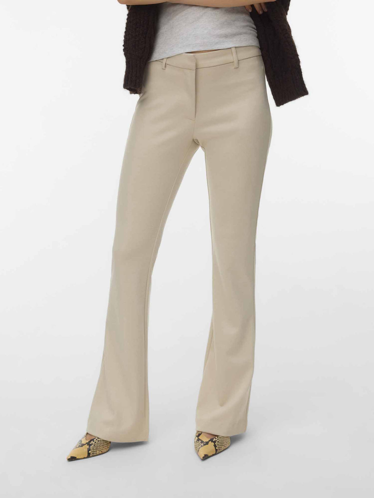 Vero moda daria pant pantalone da donna beige